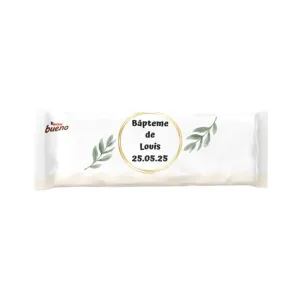 Kinder bueno douceur baptême élégante