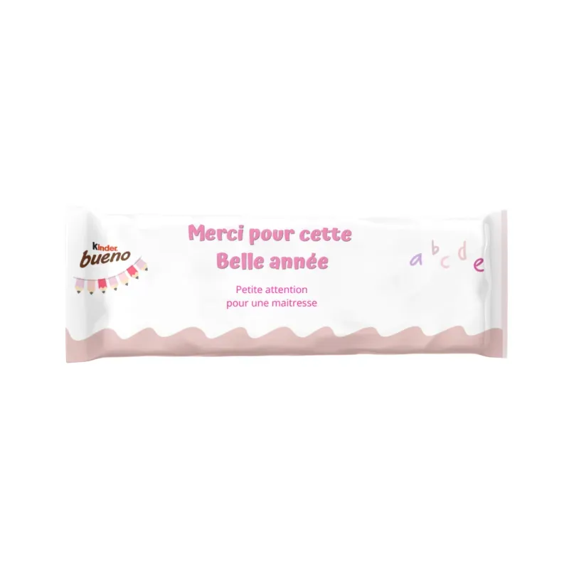 Kinder bueno douceur merci maîtresse