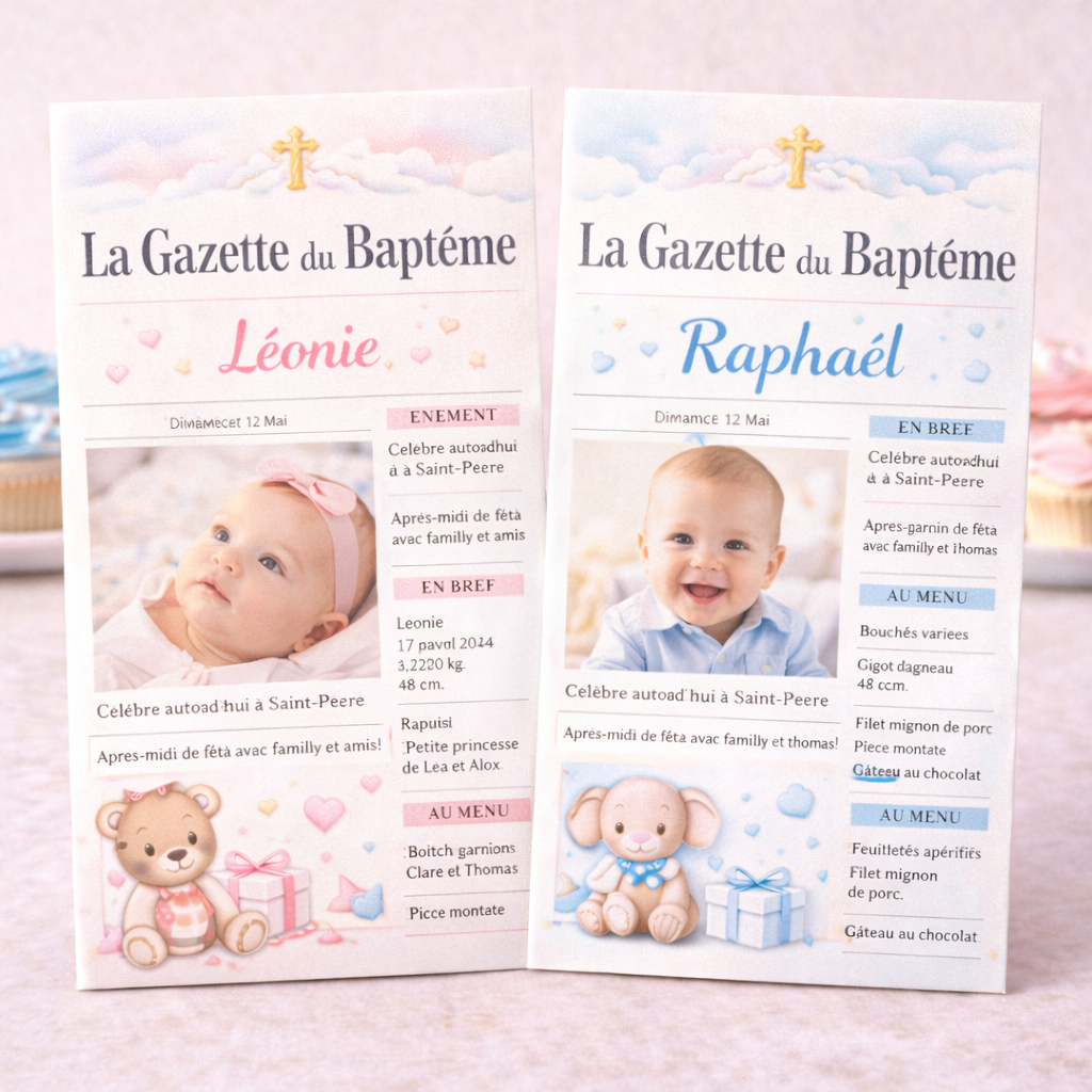 Gazette de baptême